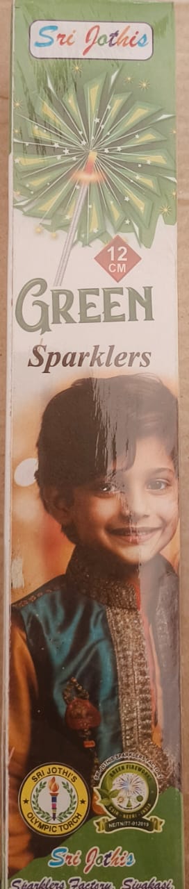 12CM GREEN SPARKLERS